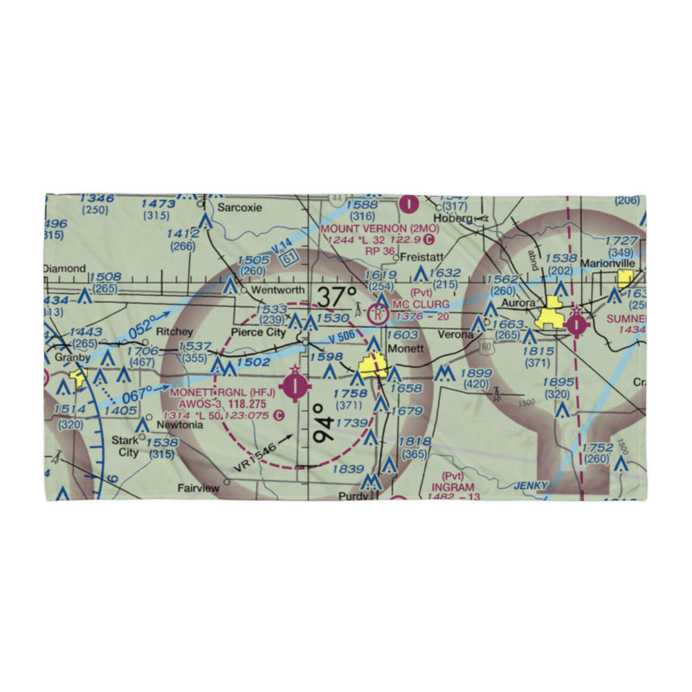 Bil-Mitch Airport (5MO3) VFR Sectional Towel 