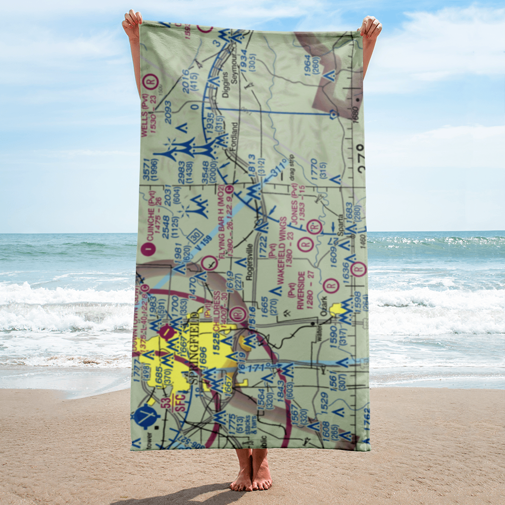 Bill Lee Memorial Airport (MO18) VFR Sectional Towel 