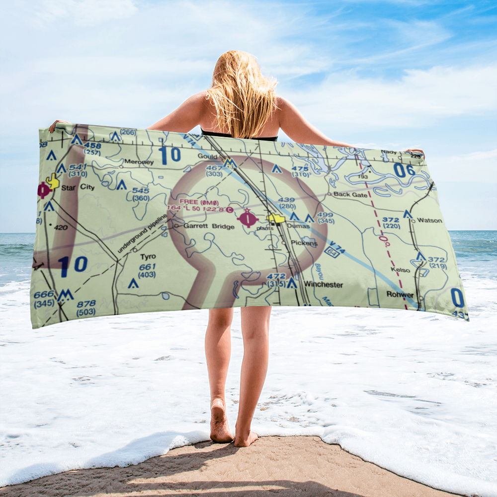 Billy Free Municipal Airport (0M0) VFR Sectional Towel 