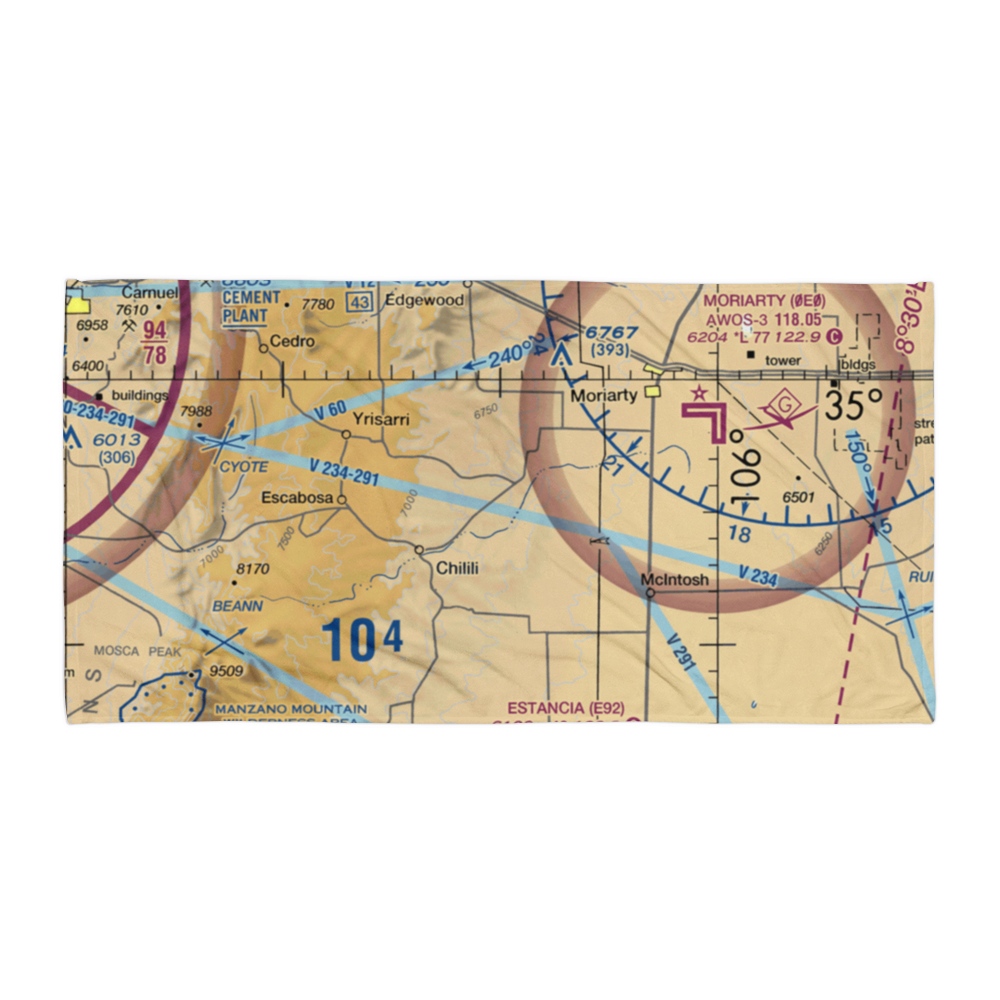 Biplane Ranch Airport (NM02) VFR Sectional Towel 