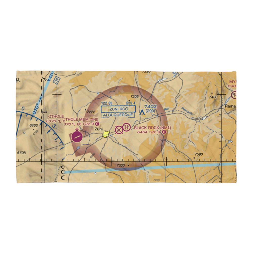 Black Rock Heliport (NM1) VFR Sectional Towel 