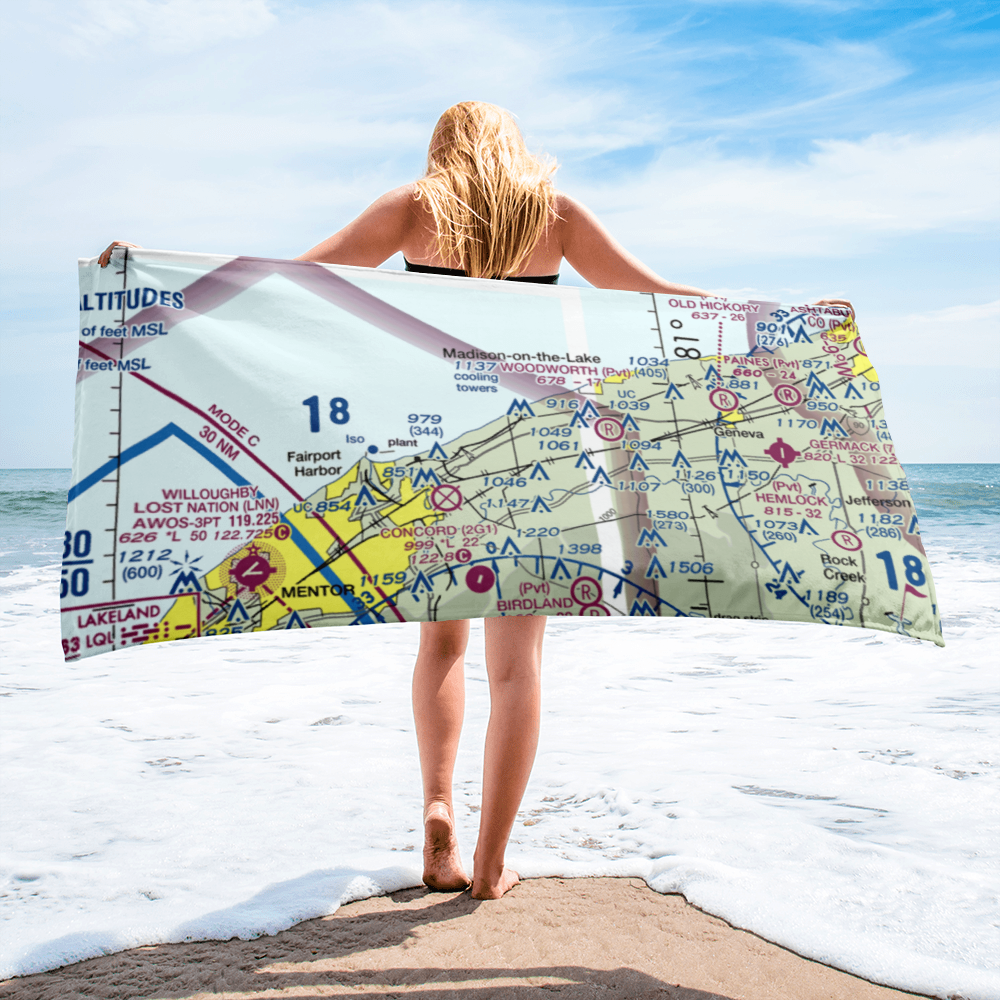 Blackacre Farm Airport (OI69) VFR Sectional Towel 