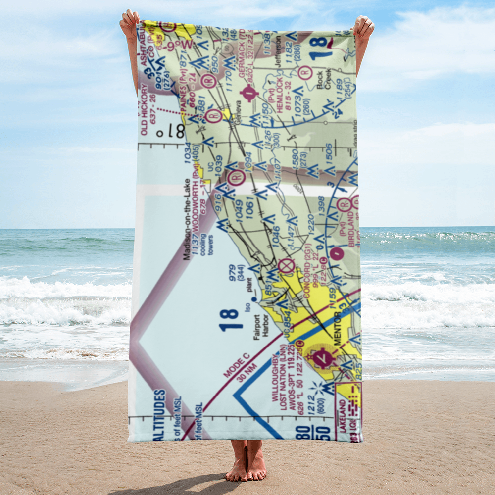 Blackacre Farm Airport (OI69) VFR Sectional Towel 