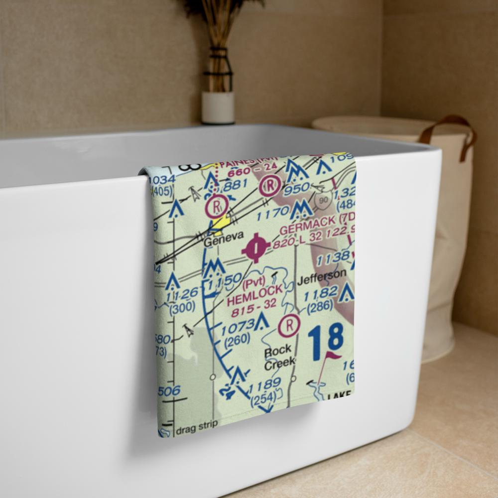 Blackacre Farm Airport (OI69) VFR Sectional Towel 