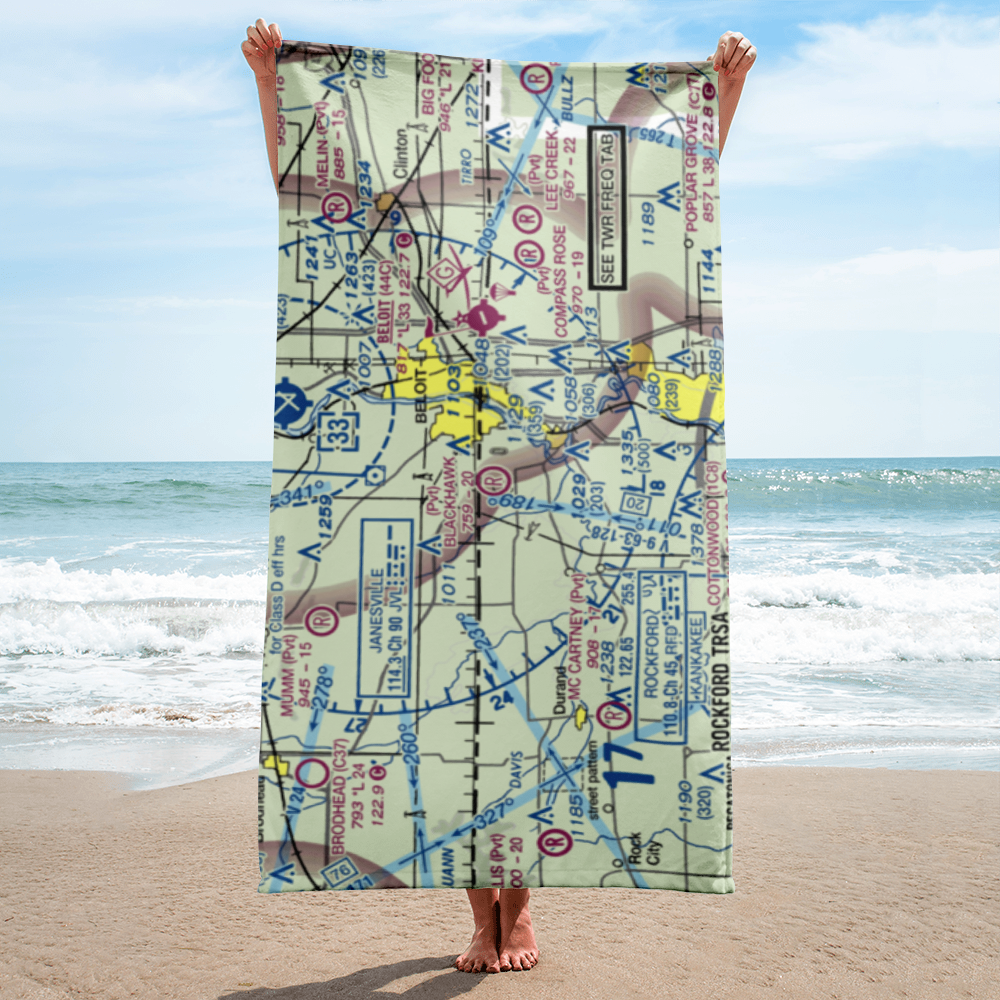 Blackhawk Farms Inc Airport (LL89) VFR Sectional Towel 