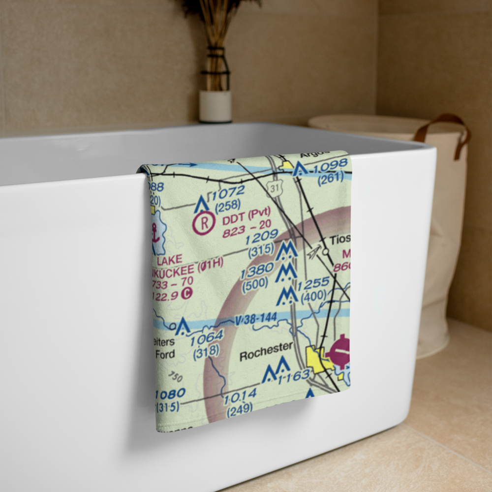 Blackmon Field (IN69) VFR Sectional Towel 