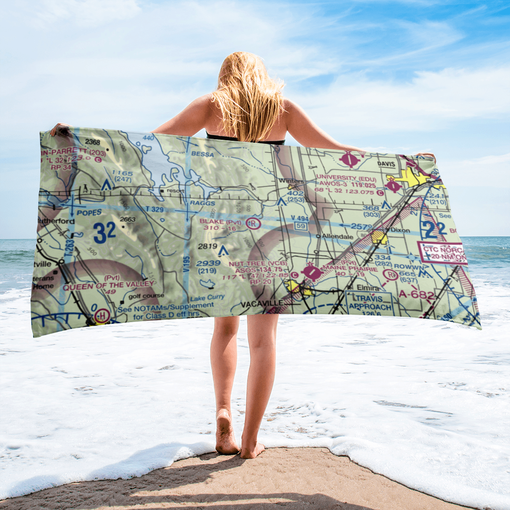 Blake Sky Park Airport (CA57) VFR Sectional Towel 