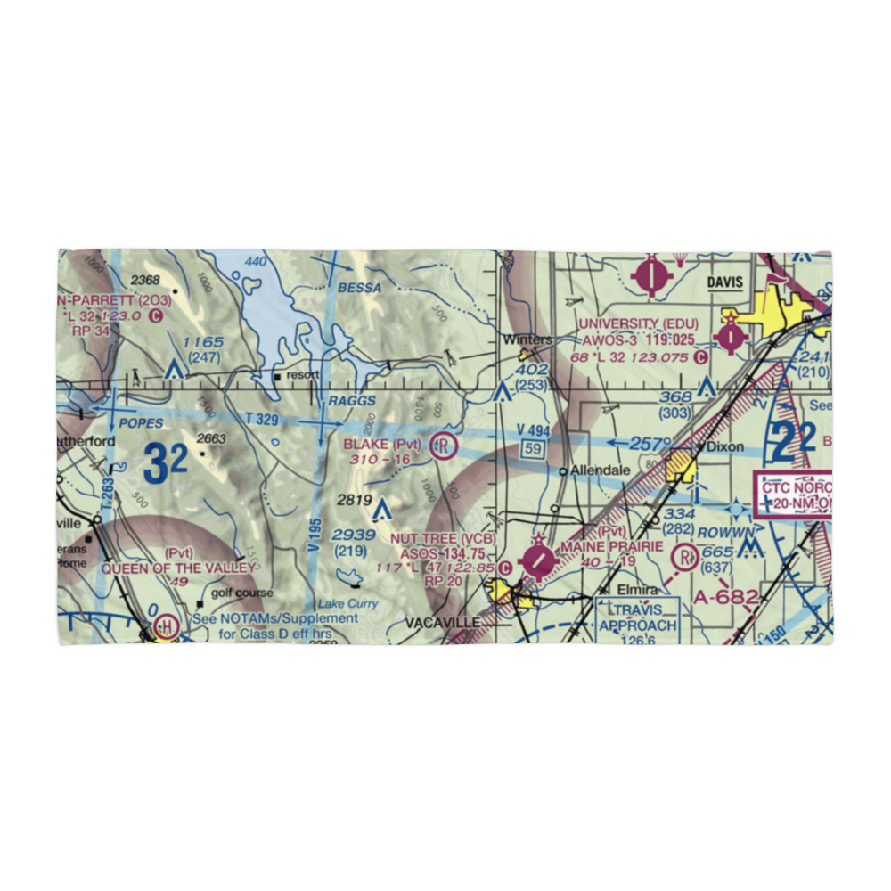 Blake Sky Park Airport (CA57) VFR Sectional Towel 