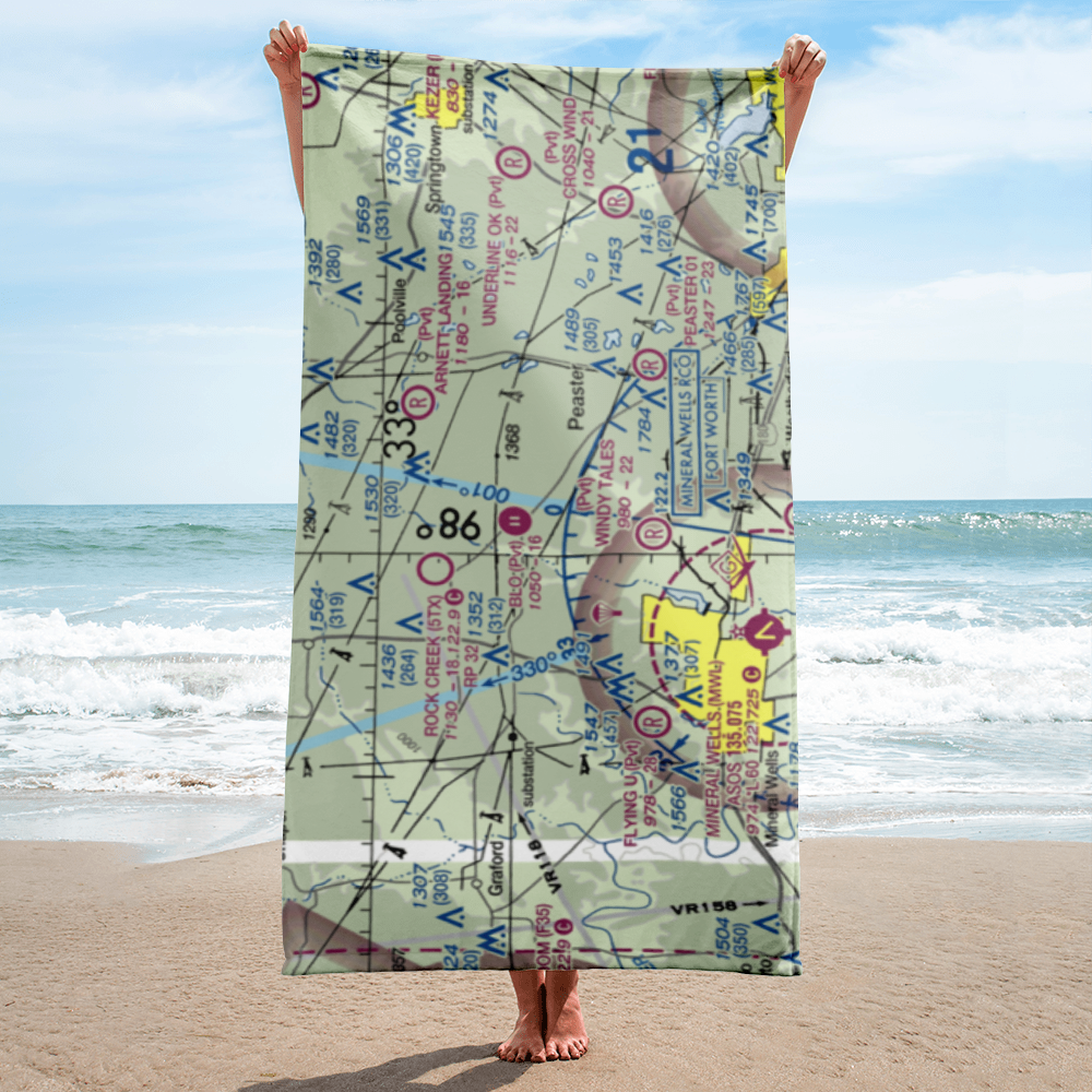 Blo Airport (12TS) VFR Sectional Towel 