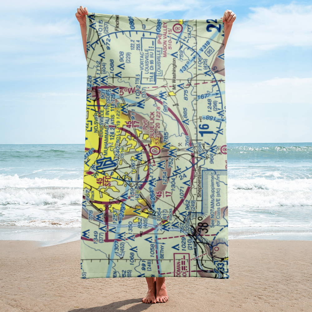 Blue Lick Airport (07KY) VFR Sectional Towel 