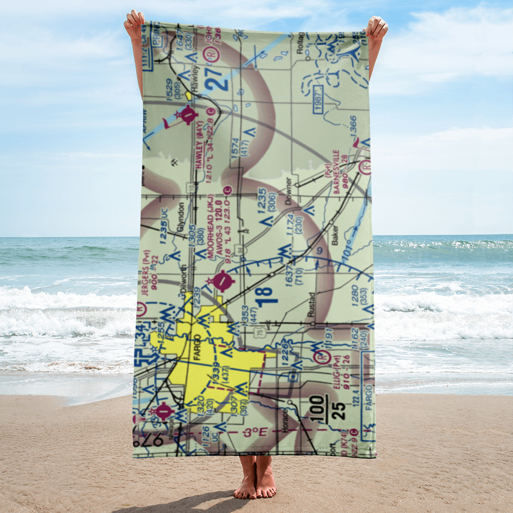 Blue Sky Airport (3MN7) VFR Sectional Towel 