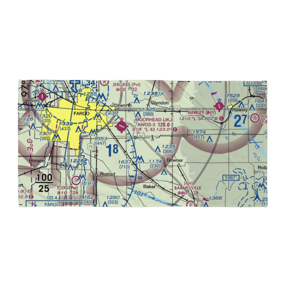 Blue Sky Airport (3MN7) VFR Sectional Towel 