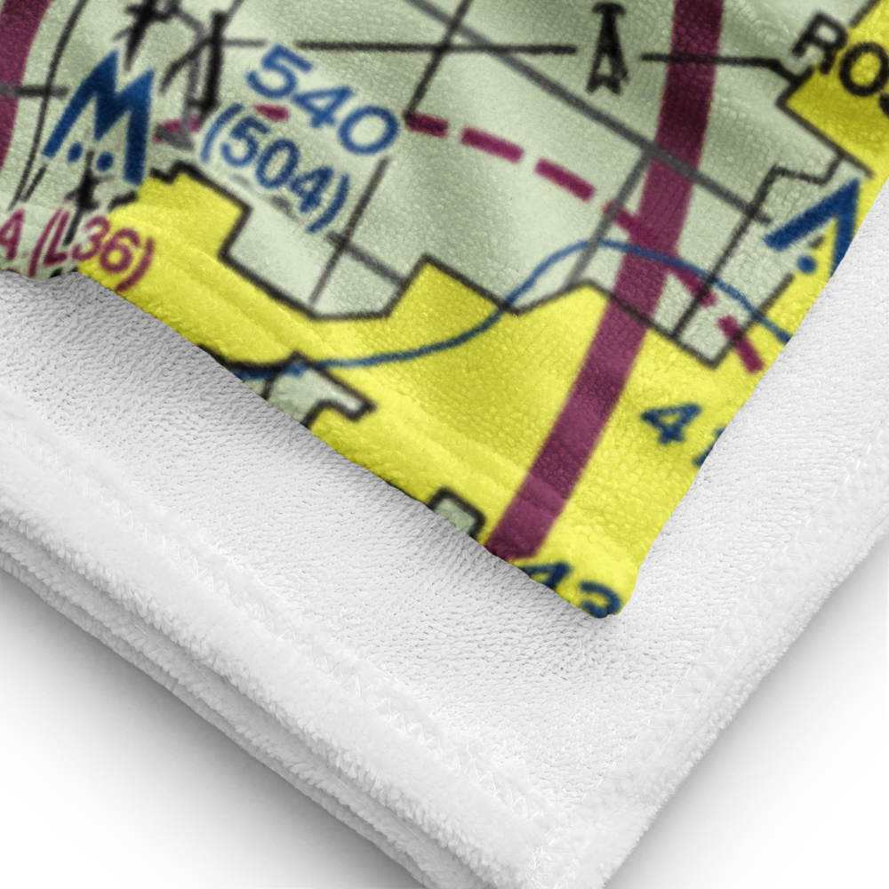 Bob's Flying Service Inc Airport (32CL) VFR Sectional Towel 