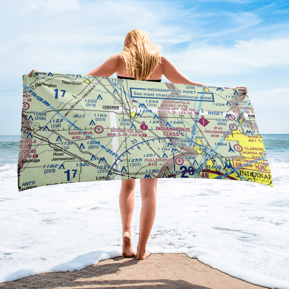 Boone County Airport (6I4) VFR Sectional Towel 