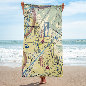 Boone Inc Airport (NC14) VFR Sectional Towel