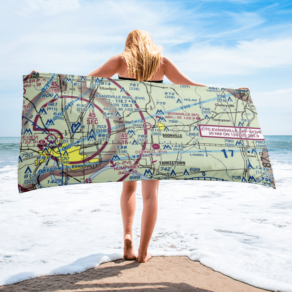 Boonville Airport (I91) VFR Sectional Towel 