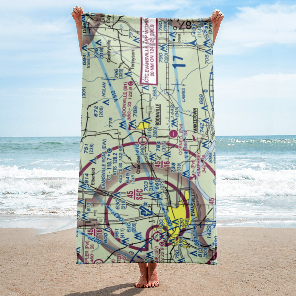 Boonville Airport (I91) VFR Sectional Towel 