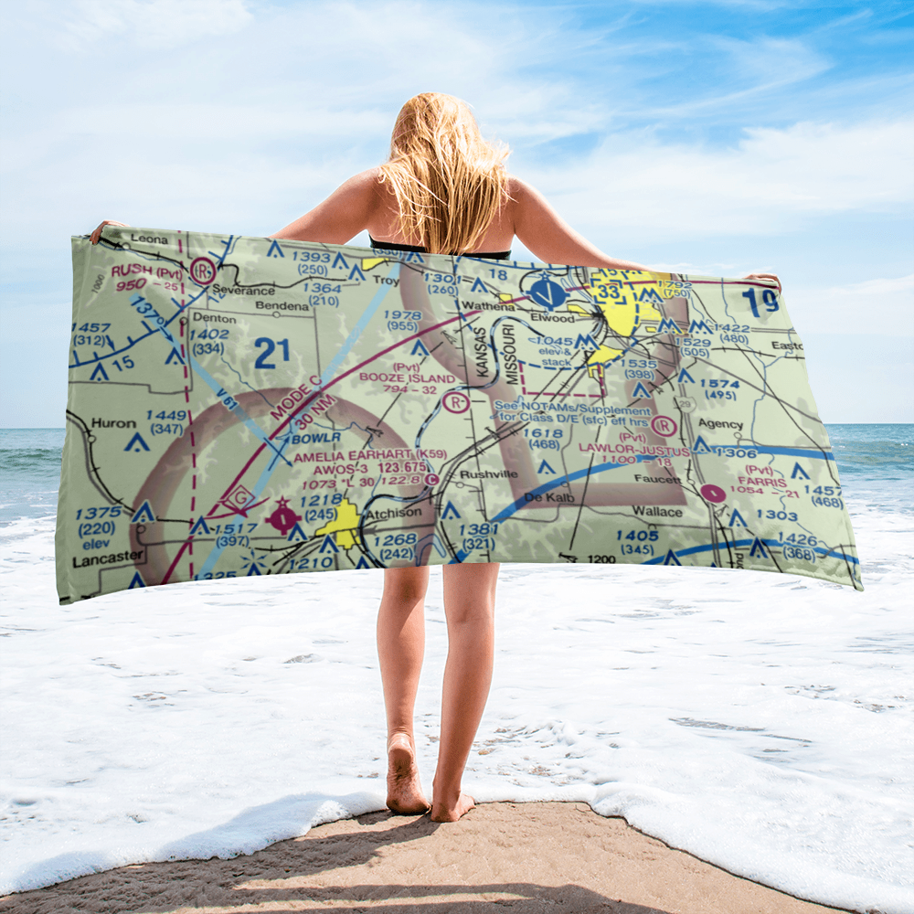 Booze Island Airport (64MO) VFR Sectional Towel 