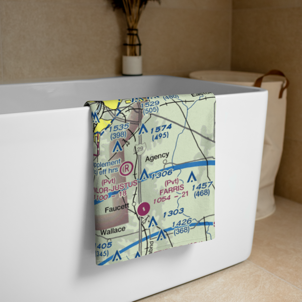 Booze Island Airport (64MO) VFR Sectional Towel 