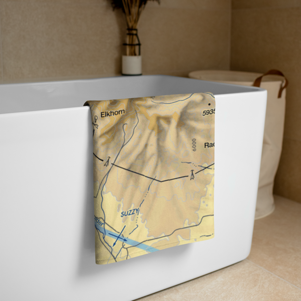 Boulder Airport (3U9) VFR Sectional Towel 