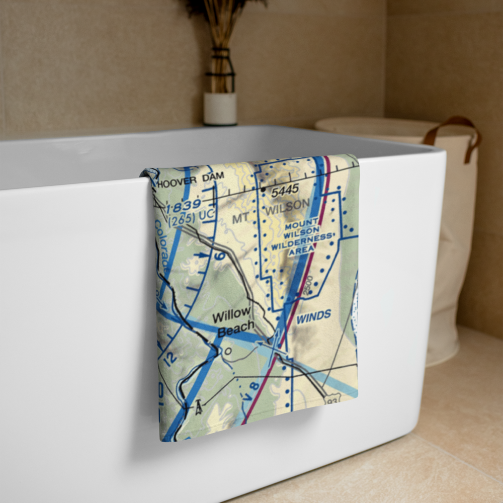 Boulder City Municipal Airport (BVU) VFR Sectional Towel 