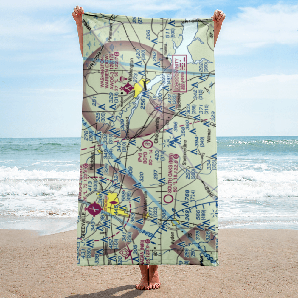 Boyd Field (NC49) VFR Sectional Towel 