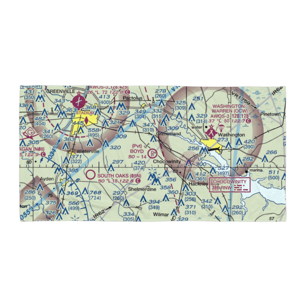 Boyd Field (NC49) VFR Sectional Towel 