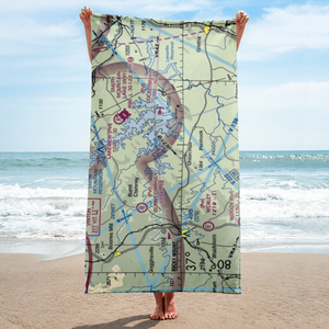 Brammer Seaplane Base (9VA7) VFR Sectional Towel