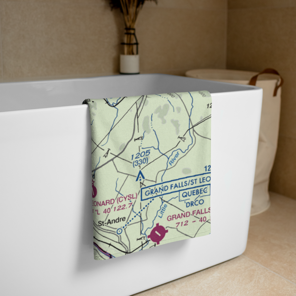 Bresett'S Mountainside Airport (17ME) VFR Sectional Towel 