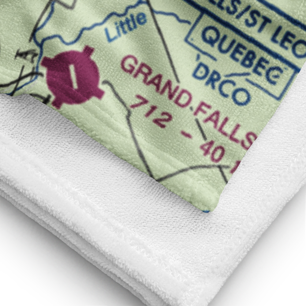 Bresett'S Mountainside Airport (17ME) VFR Sectional Towel 