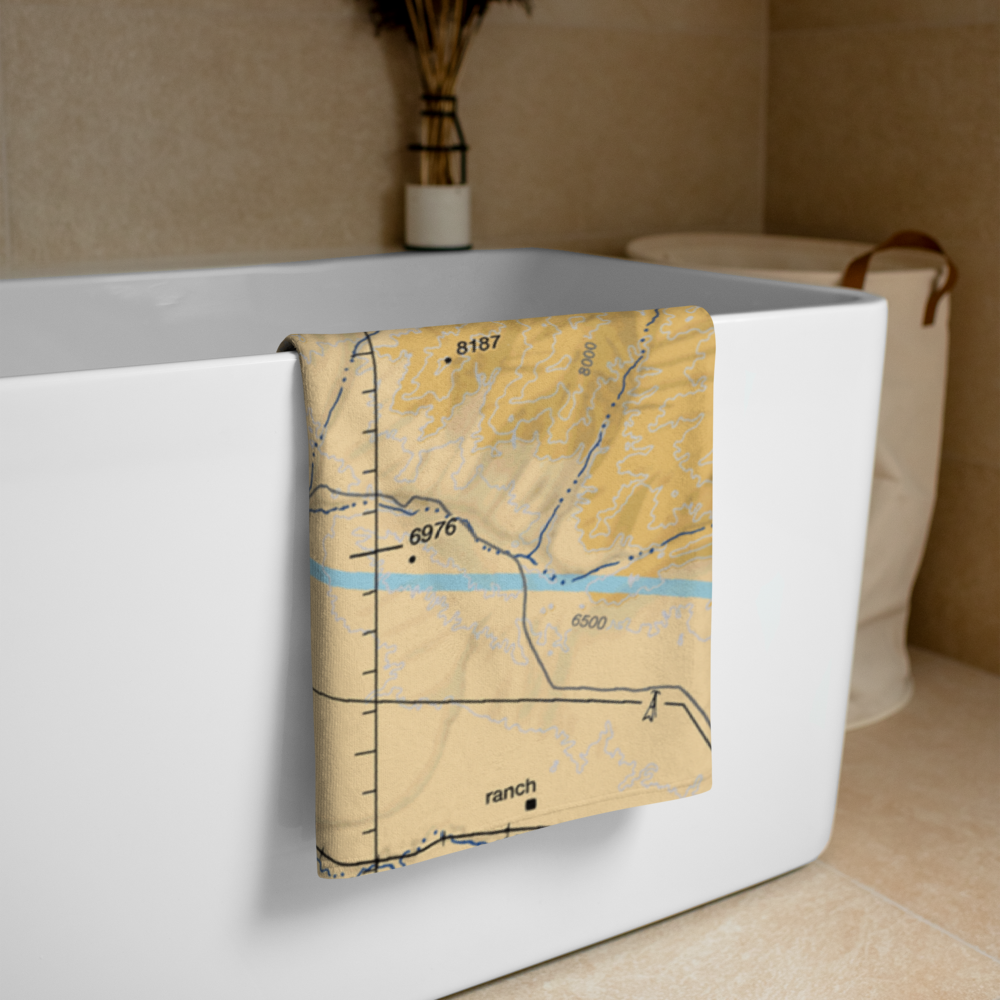 Bridger Creek Airport (WY34) VFR Sectional Towel 