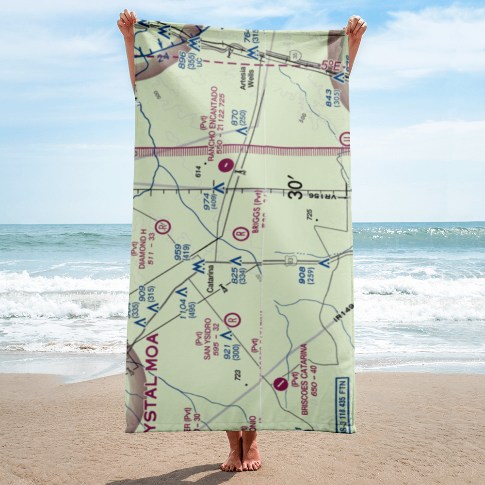 Briggs Ranch Airport (99TX) VFR Sectional Towel 