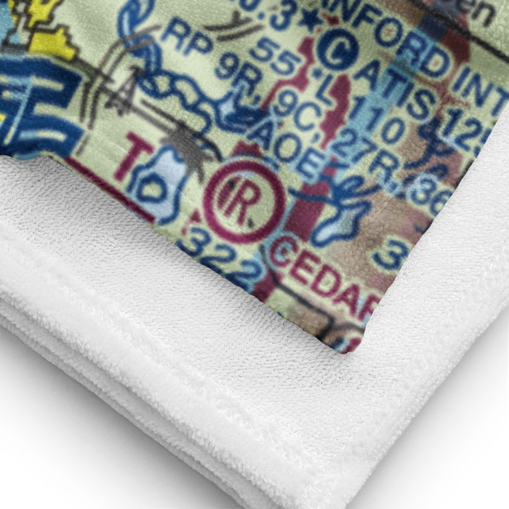 Britt Brown & Porter Ranch Airport (6FD6) VFR Sectional Towel 