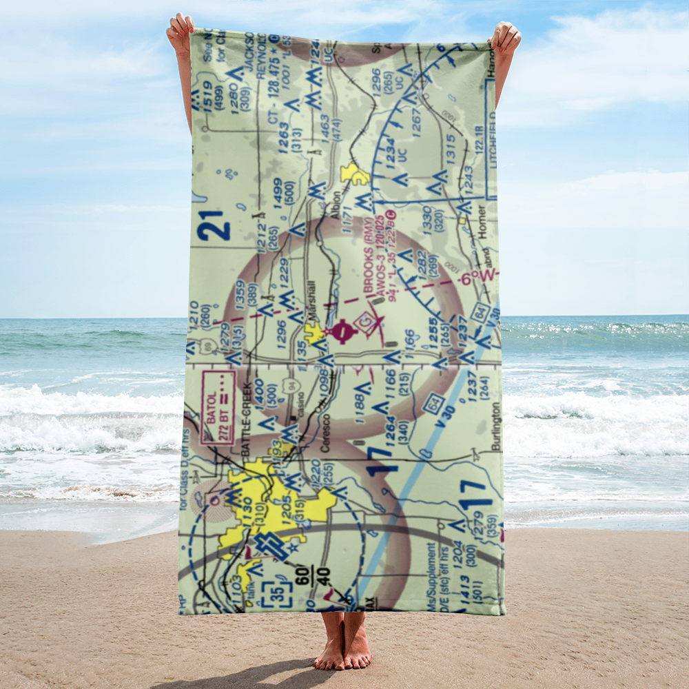 Brooks Field (RMY) VFR Sectional Towel 