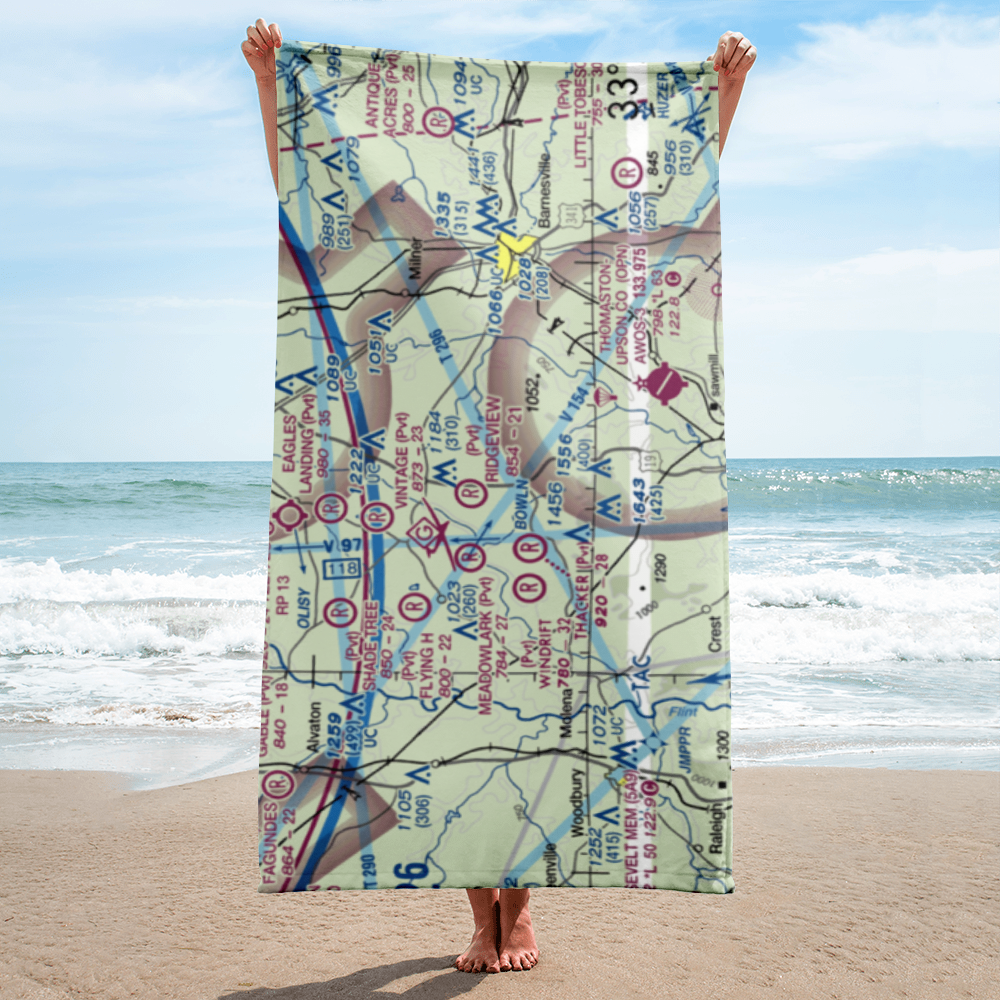 Brown Field (9GA0) VFR Sectional Towel 