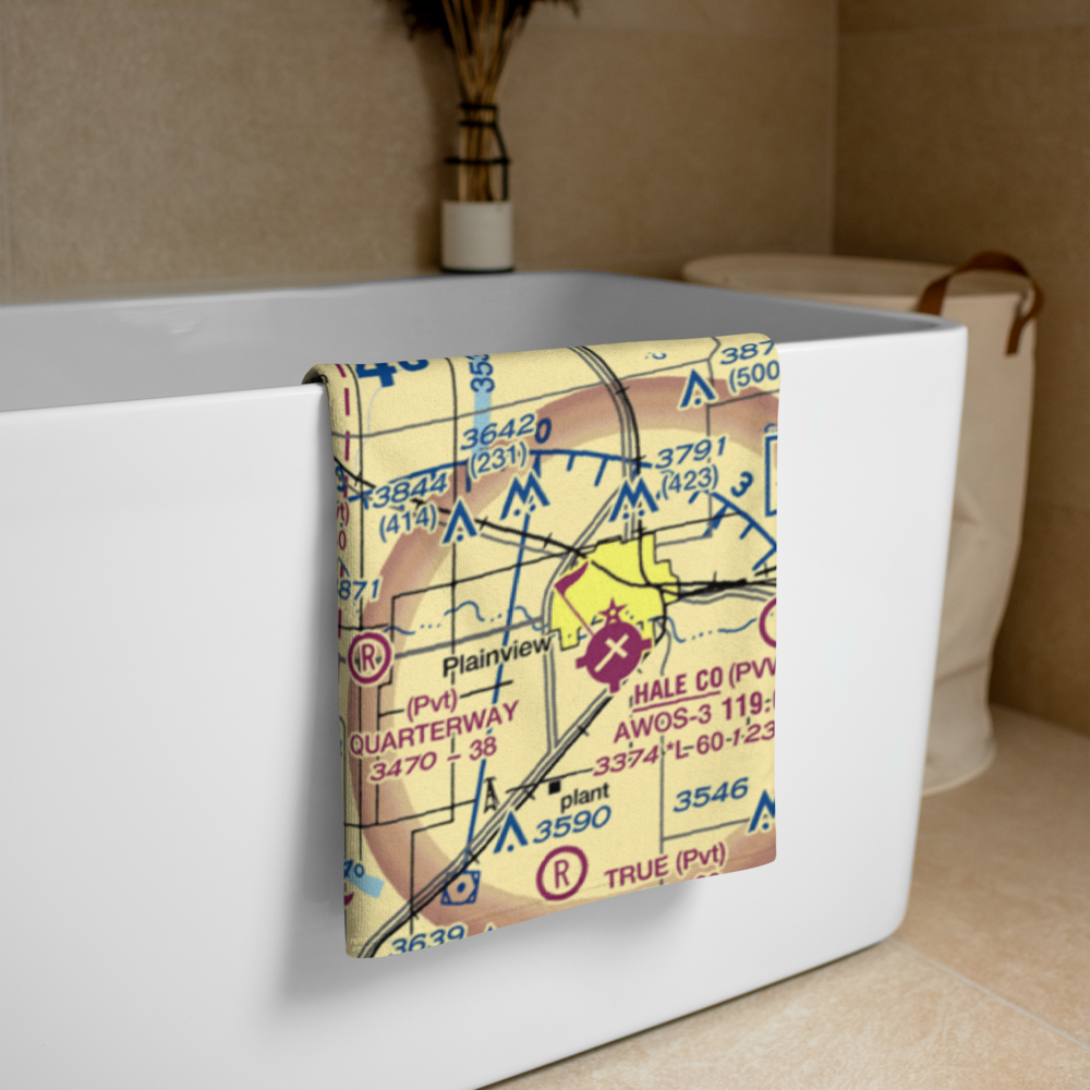 Buddy Harmel Airport (0TA1) VFR Sectional Towel 