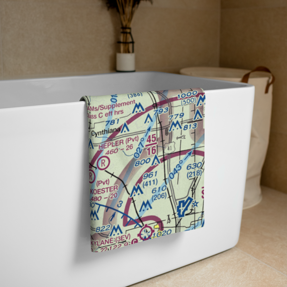 Bugtown Airport (15IN) VFR Sectional Towel 