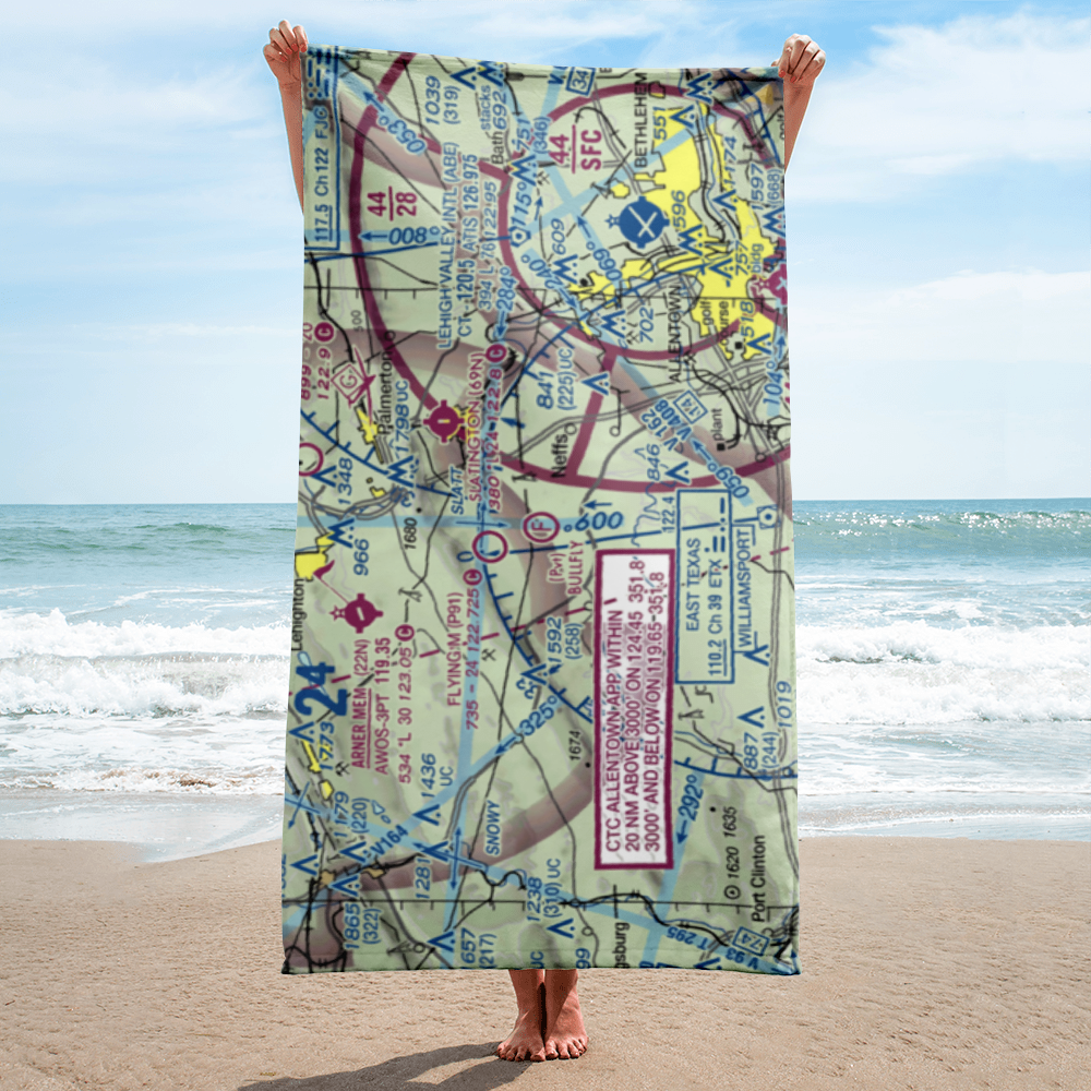 Bullfly Ultralightport (PN48) VFR Sectional Towel 