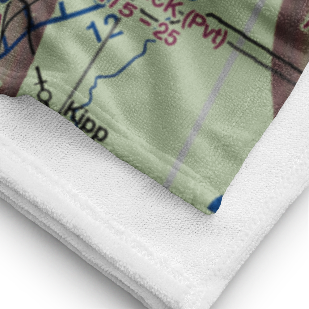 Burger's Valley Airport (58KS) VFR Sectional Towel 