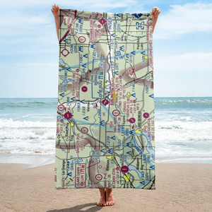 Burlington Municipal Airport (BUU) VFR Sectional Towel