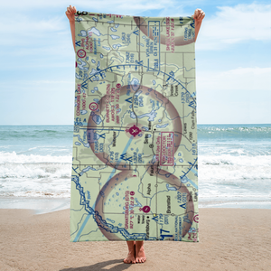 Burnett County Airport (RZN) VFR Sectional Towel