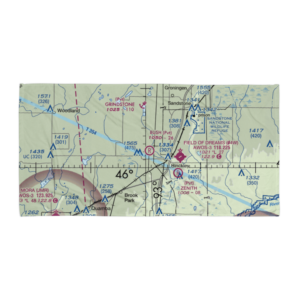 Bush Field (MN57) VFR Sectional Towel 