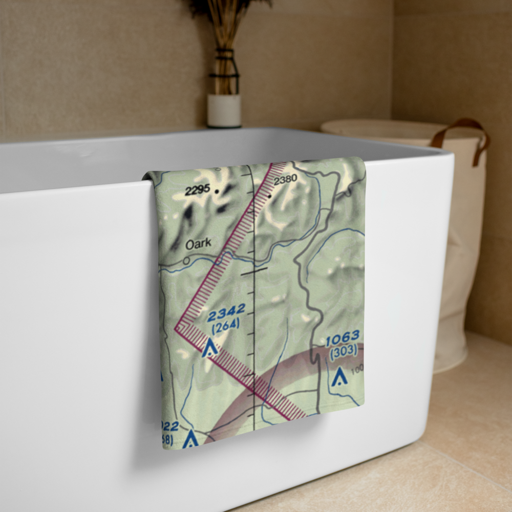 Byrd's Backcountry Airstrip (51AR) VFR Sectional Towel 