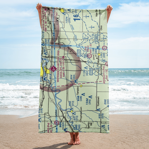 Cady Aerial RLA Restricted Landing Area (0IS3) VFR Sectional Towel