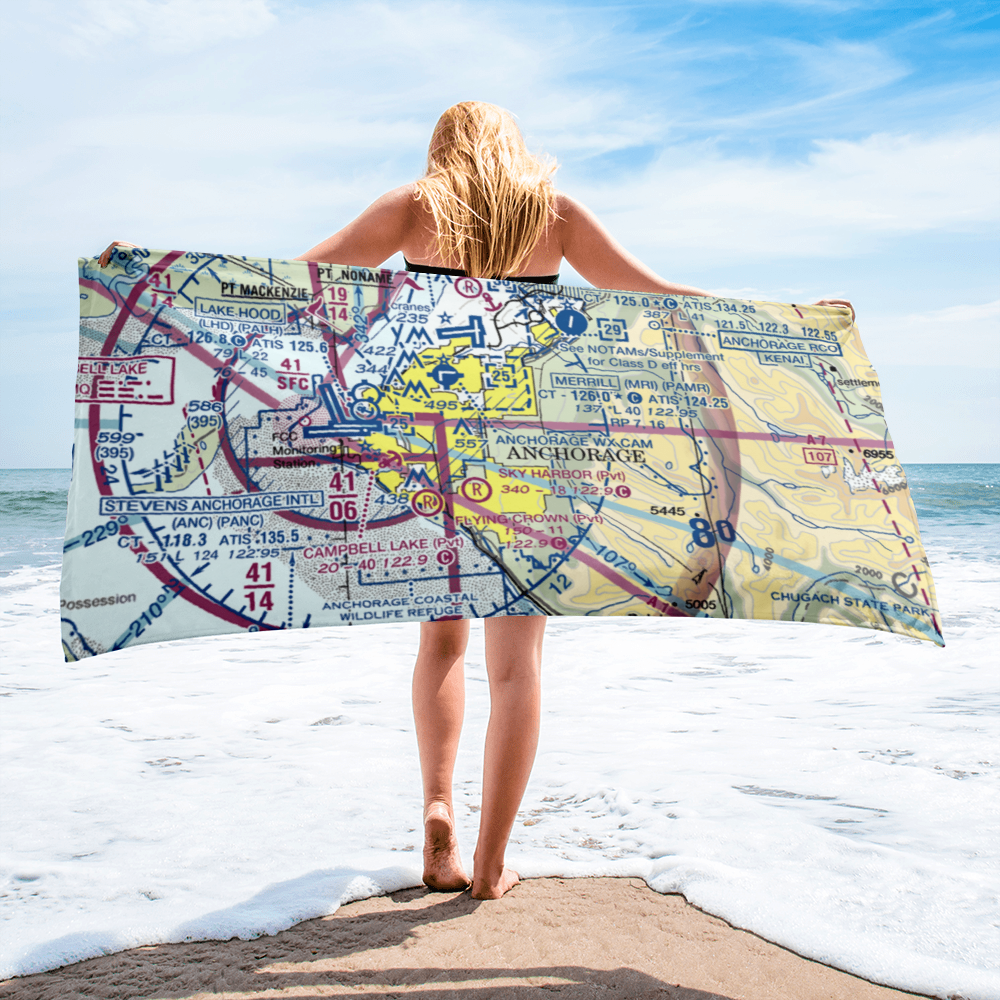 Campbell Airstrip (CSR) VFR Sectional Towel 