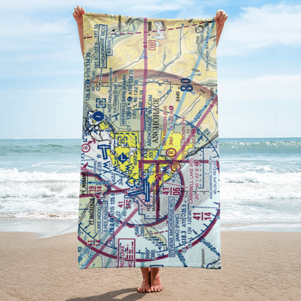 Campbell Airstrip (CSR) VFR Sectional Towel 