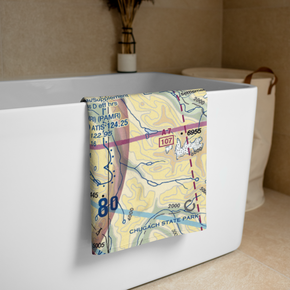 Campbell Airstrip (CSR) VFR Sectional Towel 