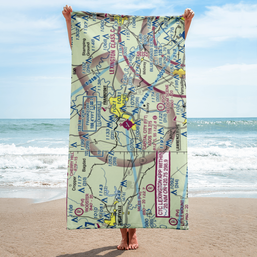 Capital City Airport (FFT) VFR Sectional Towel 
