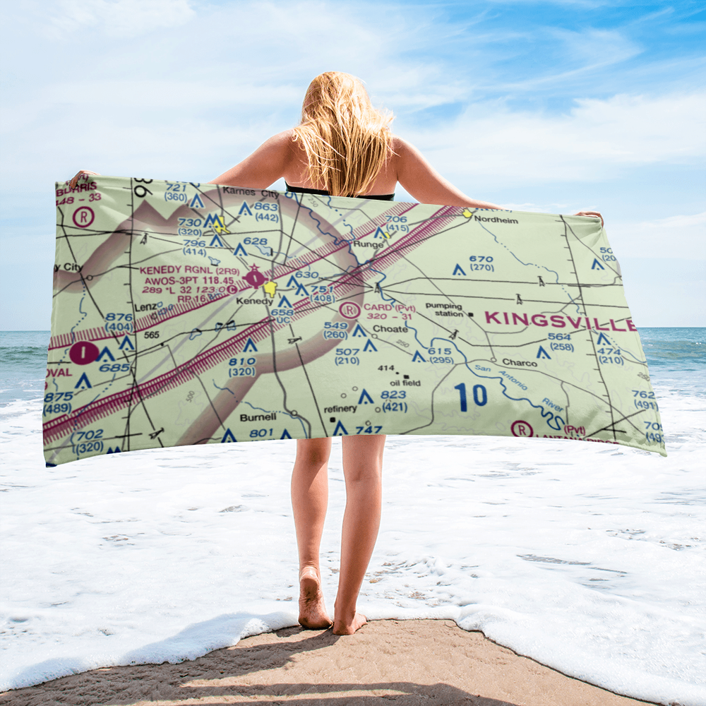 Card Airfield (4XA2) VFR Sectional Towel 