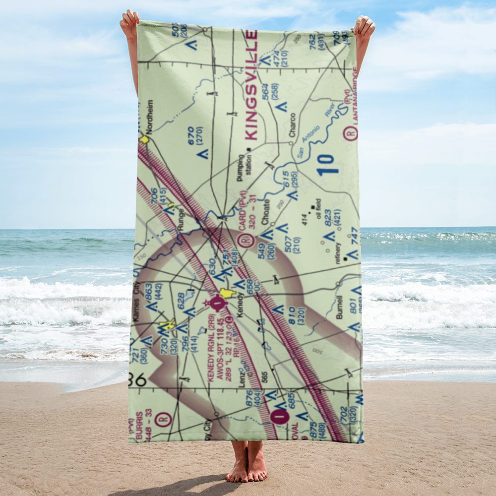 Card Airfield (4XA2) VFR Sectional Towel 